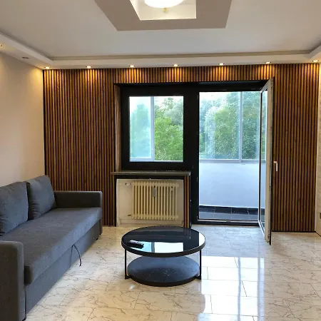 4 Zw M. Blick V. Balkon Auf Lech Apartment Augsburg Exterior photo